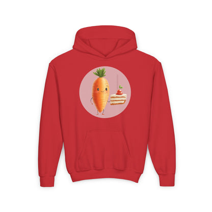 Youth Heavy Blend Hooded Sweatshirt (Carrot Cake)