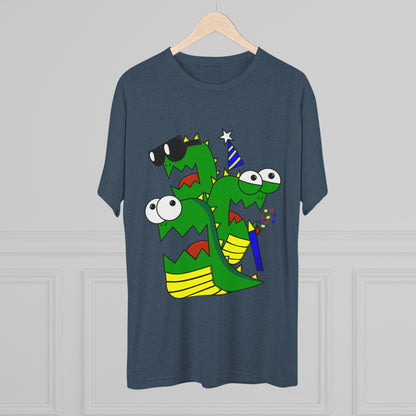 Unisex Tri-Blend Crew Tee (Larry the Snake thing)