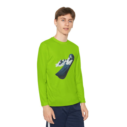 Youth Long Sleeve Competitor Tee (Mountain Snowboard)