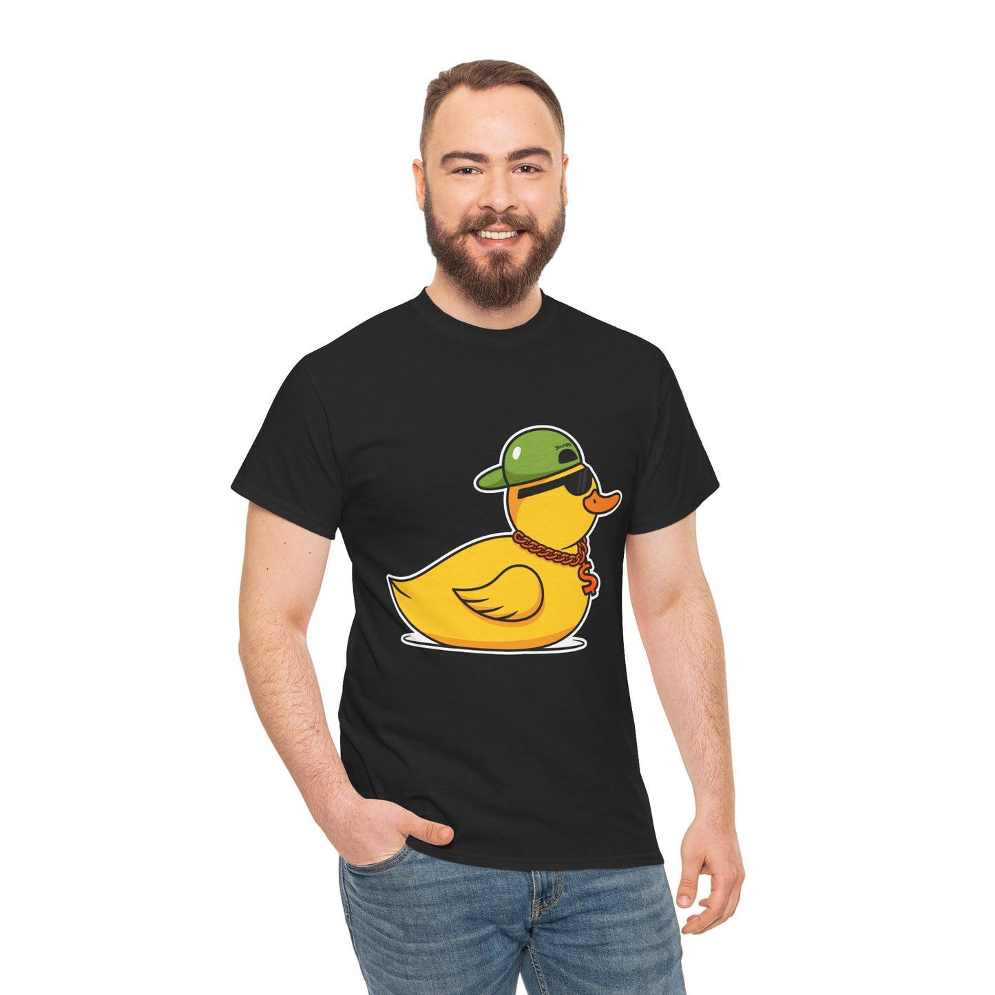 Unisex Heavy Cotton Tee (Gangster Duck)
