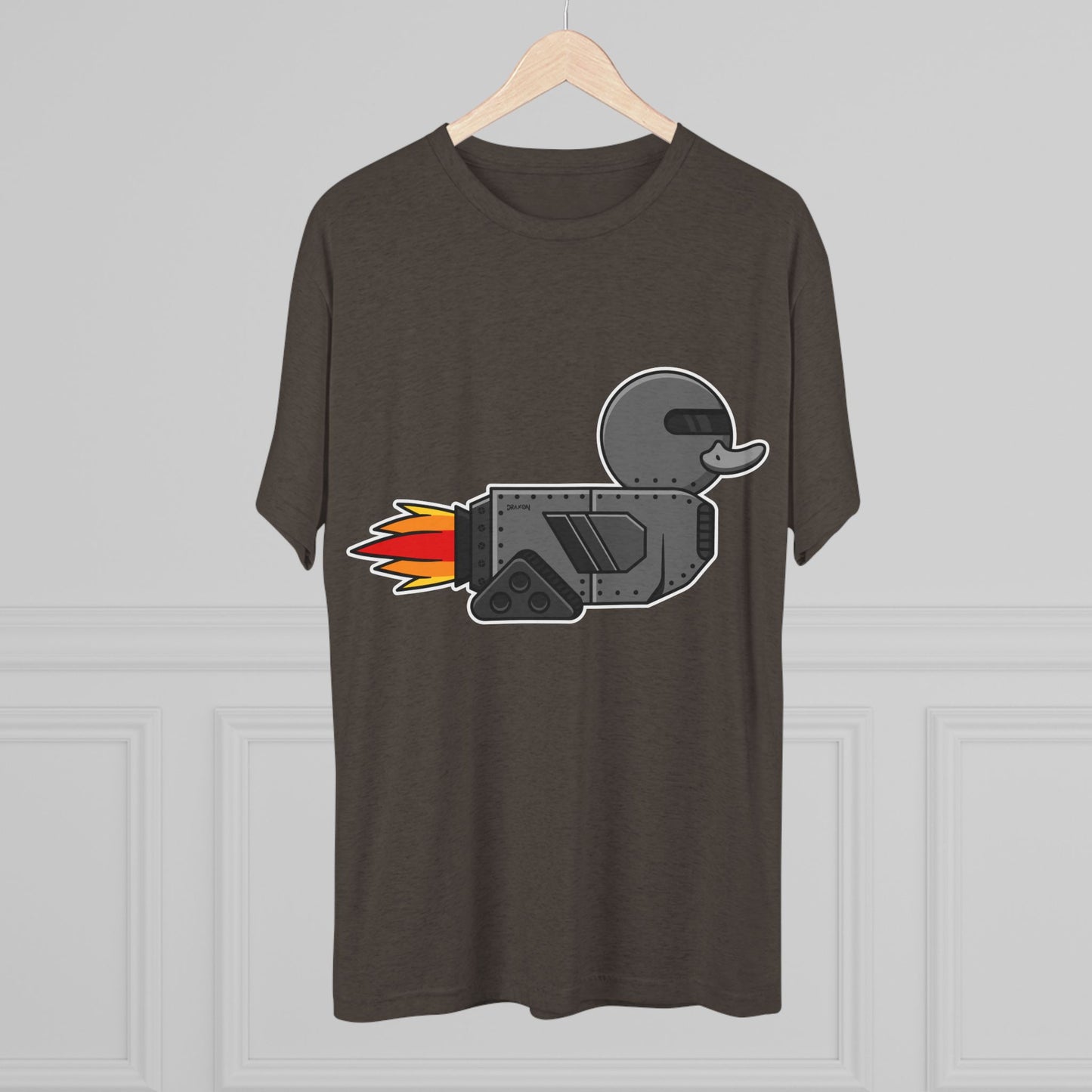Unisex Tri-Blend Crew Tee (Robot Duck)