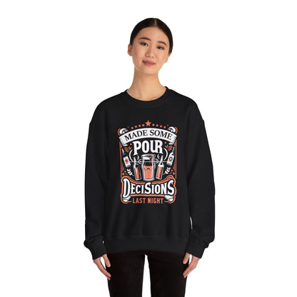 Unisex Heavy Blend™ Crewneck Sweatshirt (Pour Decisions)