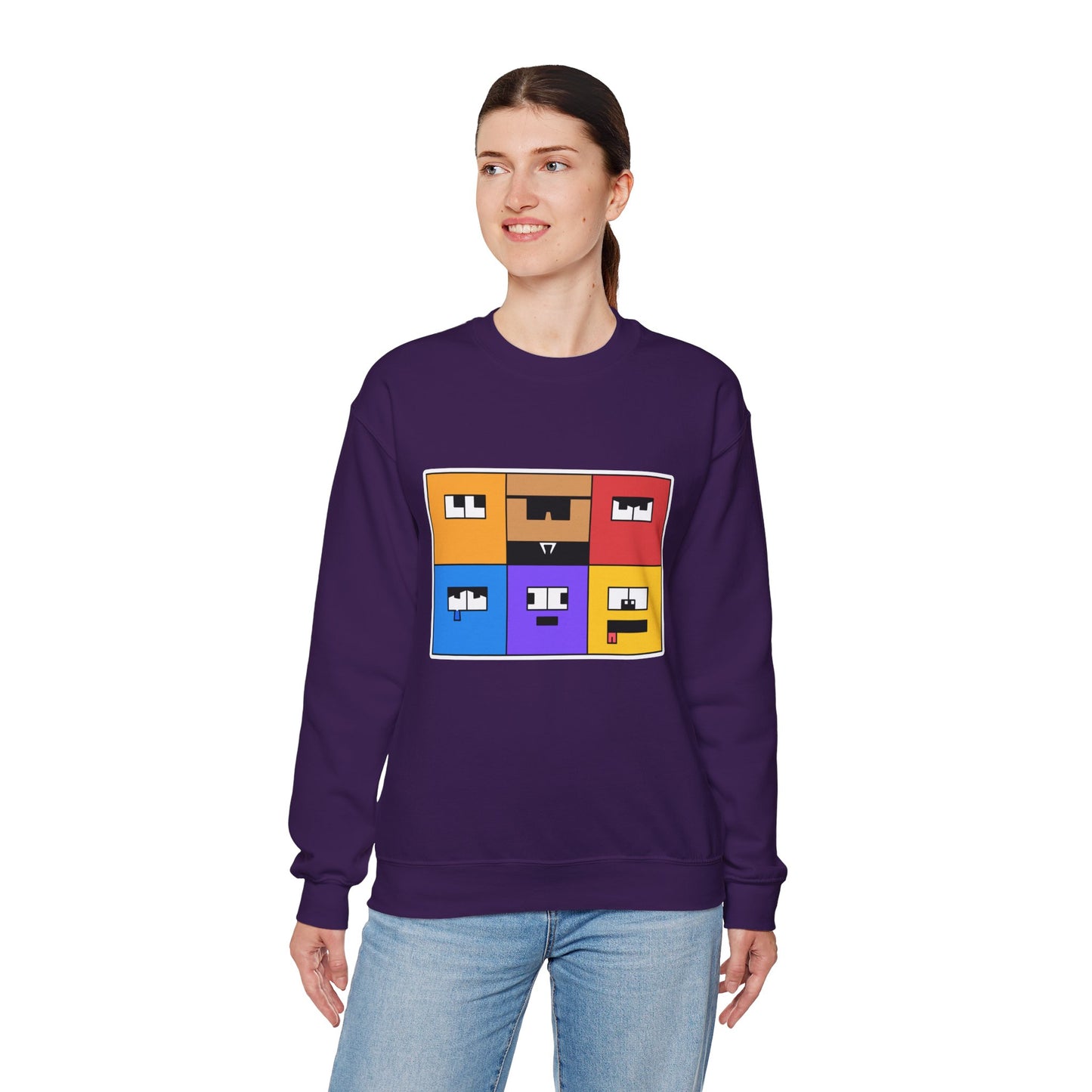 Unisex Heavy Blend™ Crewneck Sweatshirt (Emotion Blocks)