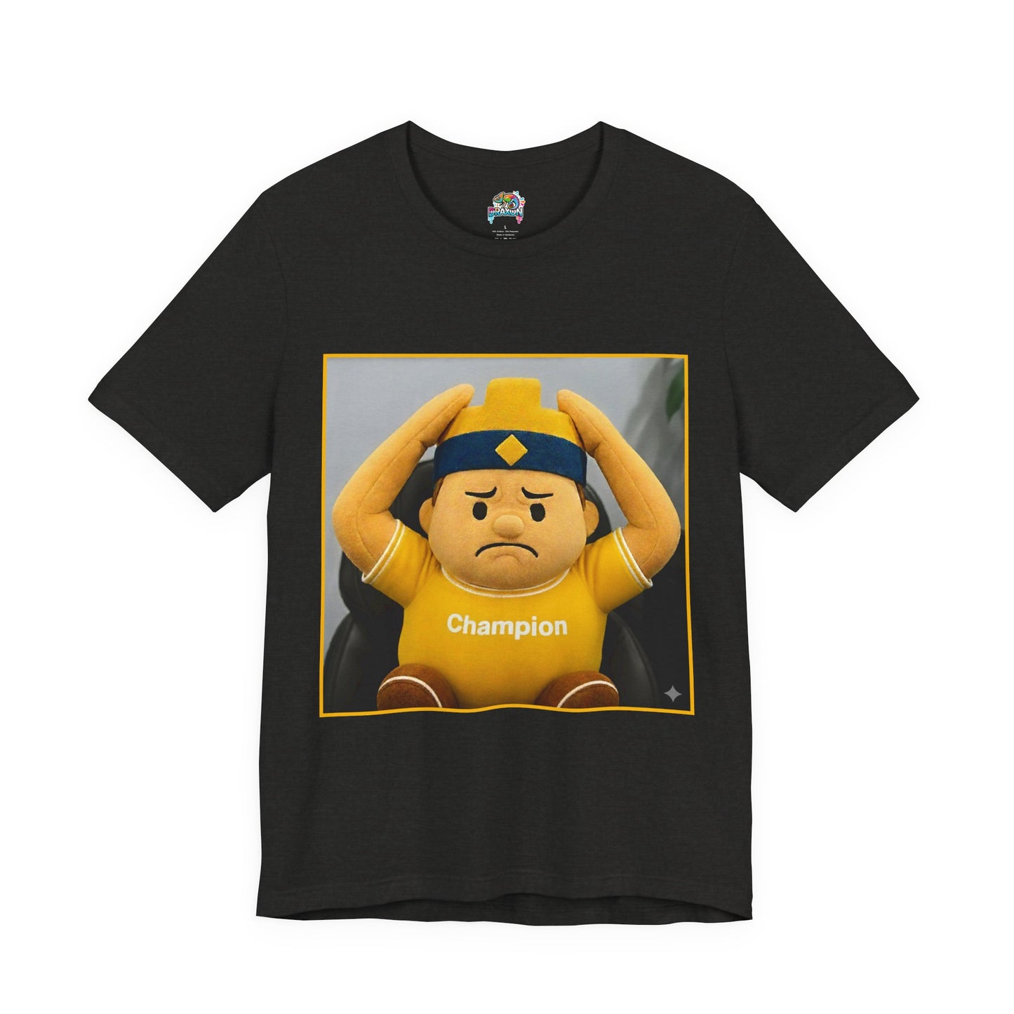 Champion Tee - Casual Unisex Jersey Short Sleeve Shirt with Playful Design (CLASH)