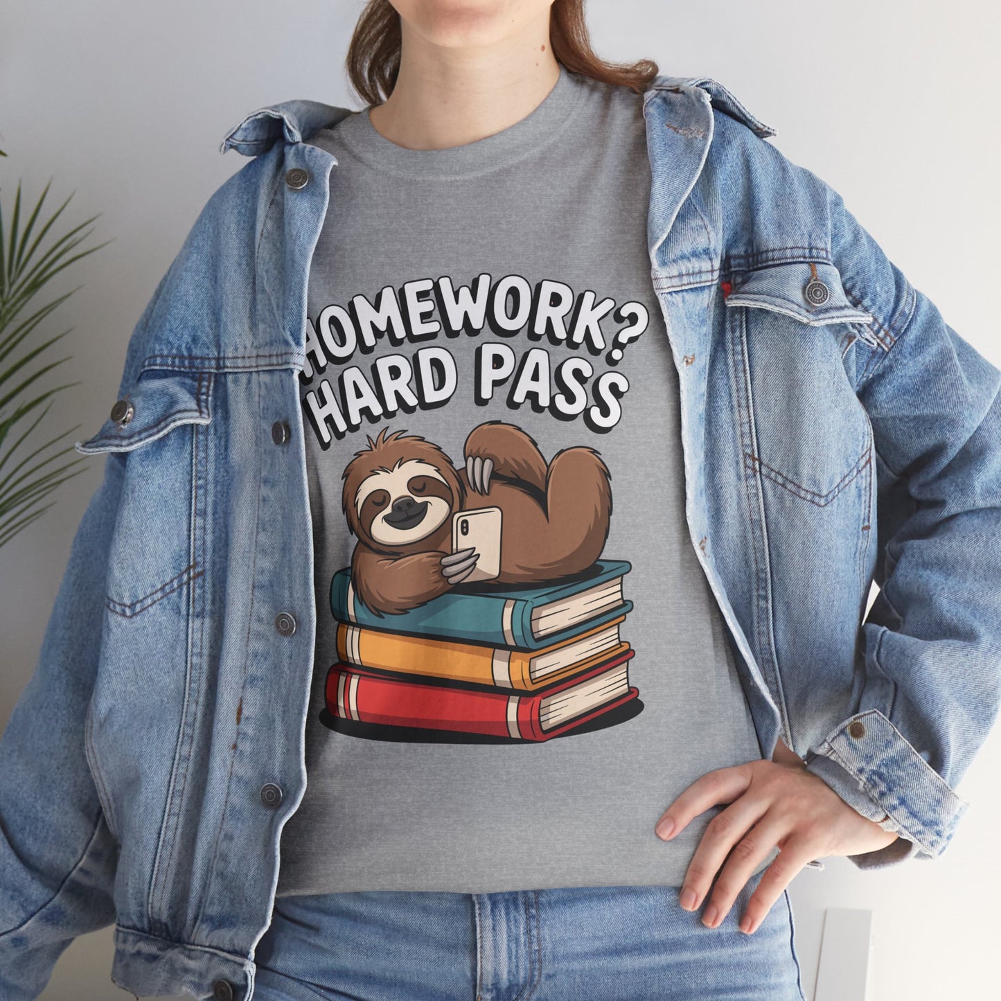 Unisex Heavy Cotton Tee (Homework? Hard Pass)