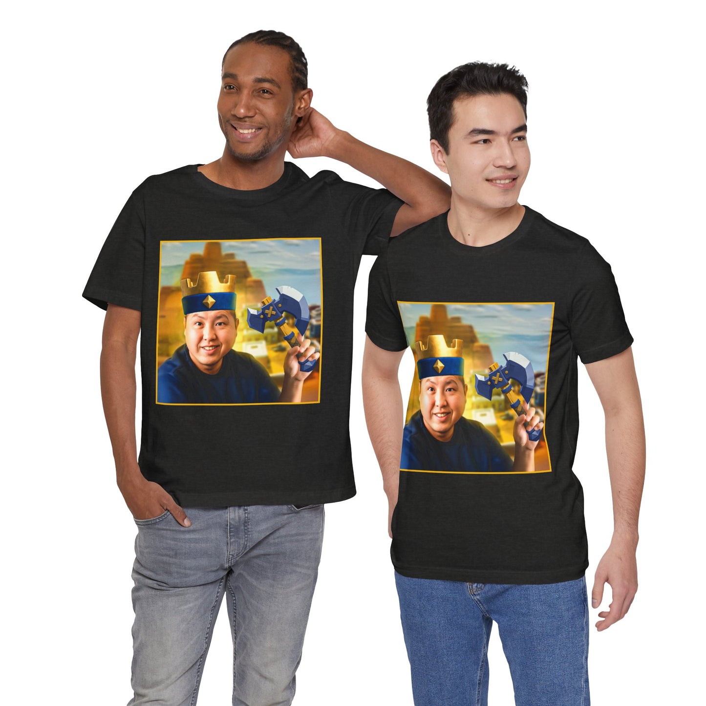 Retro Fun George Logo Tee - Casual Unisex Jersey Short Sleeve Shirt with Playful Design (CLASH)