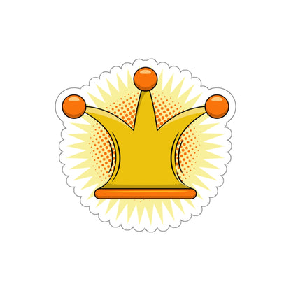 Die-Cut Stickers | Vibrant Art for Personalization (Crown)