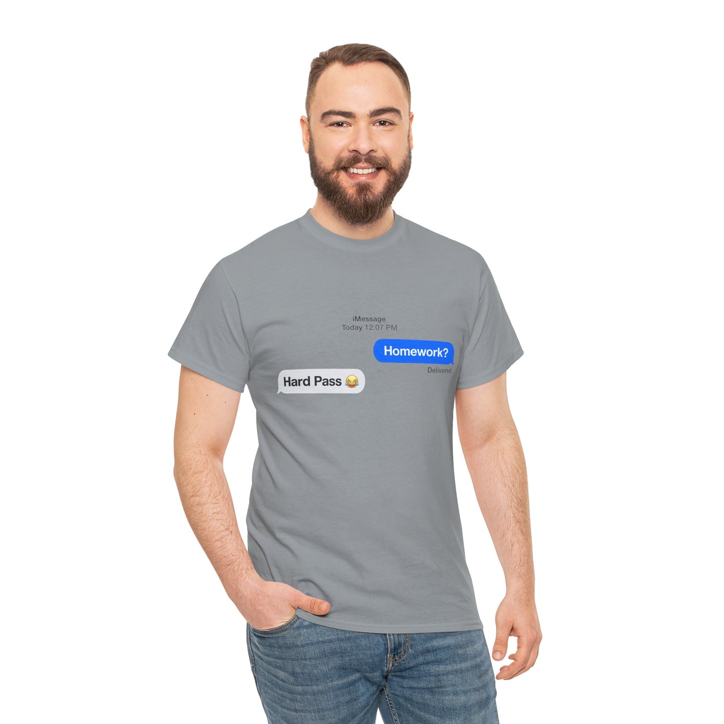 Unisex Heavy Cotton Tee (Homework? Hard Pass)