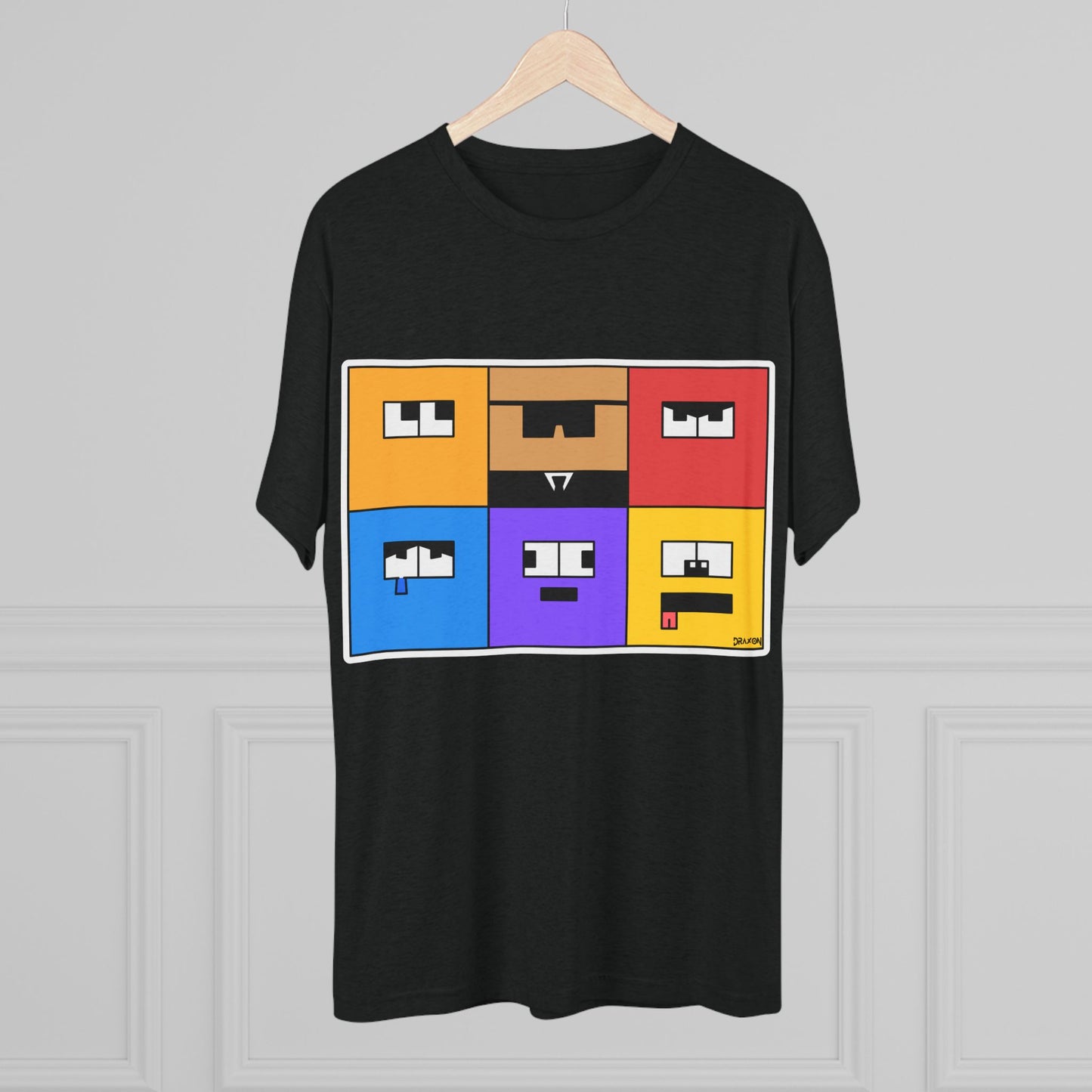 Unisex Tri-Blend Crew Tee (Emotion Blocks)