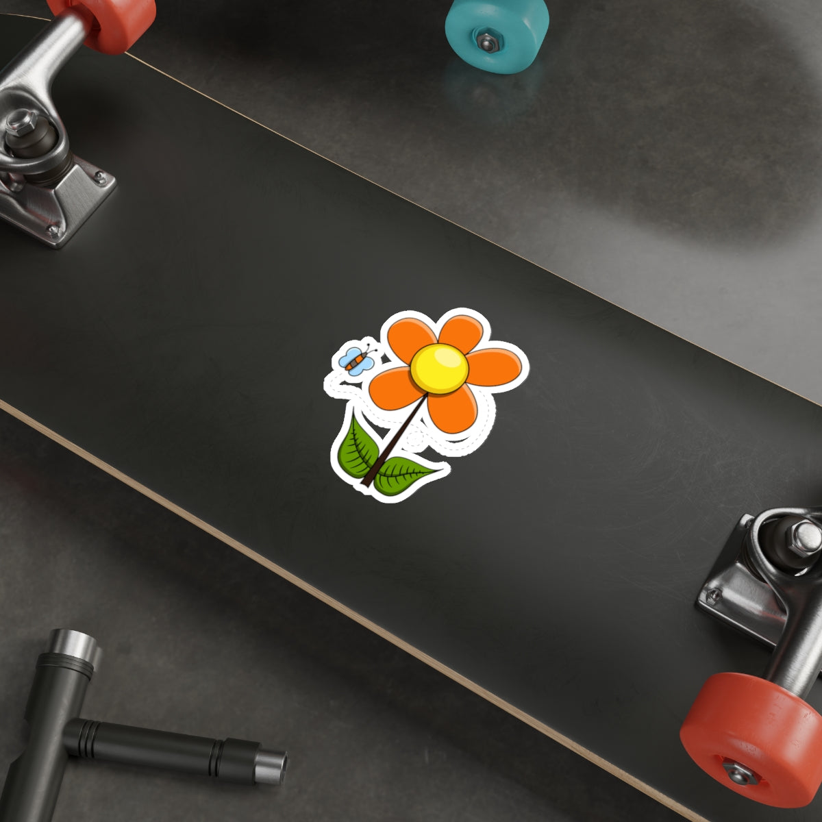 Die-Cut Stickers | Vibrant Art for Personalization (Flower & Butterfly)