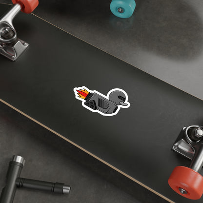 Die-Cut Stickers | Vibrant Art for Personalization (Robot Duck)