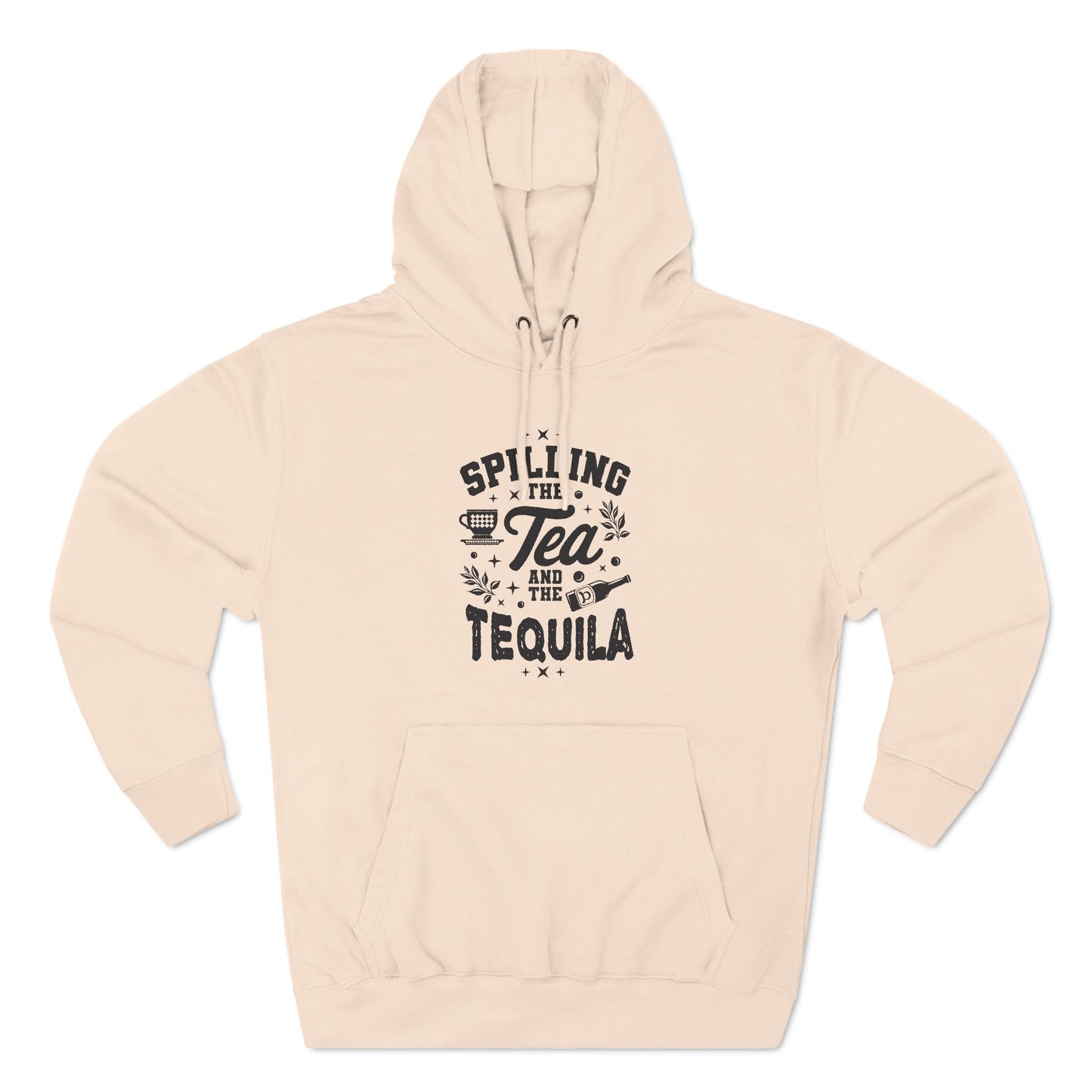 Three-Panel Fleece Hoodie (Spill Tea & Tequila)