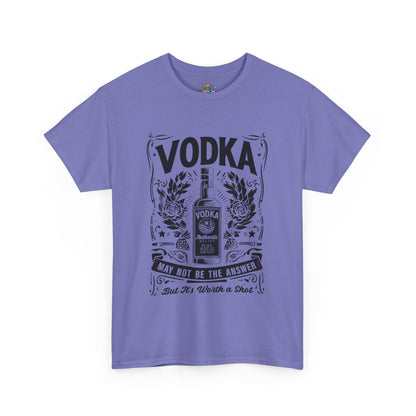 Unisex Heavy Cotton Tee (Vodka - Worth a Shot)