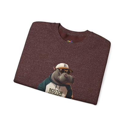 Unisex Heavy Blend™ Crewneck Sweatshirt (Boston Hippos)