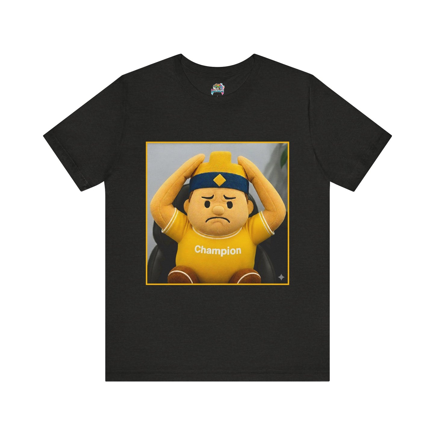 Champion Tee - Casual Unisex Jersey Short Sleeve Shirt with Playful Design (CLASH)