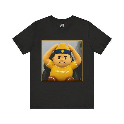 Champion Tee - Casual Unisex Jersey Short Sleeve Shirt with Playful Design (CLASH)