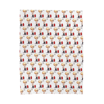 Velveteen Plush Blanket (Bark Bark)