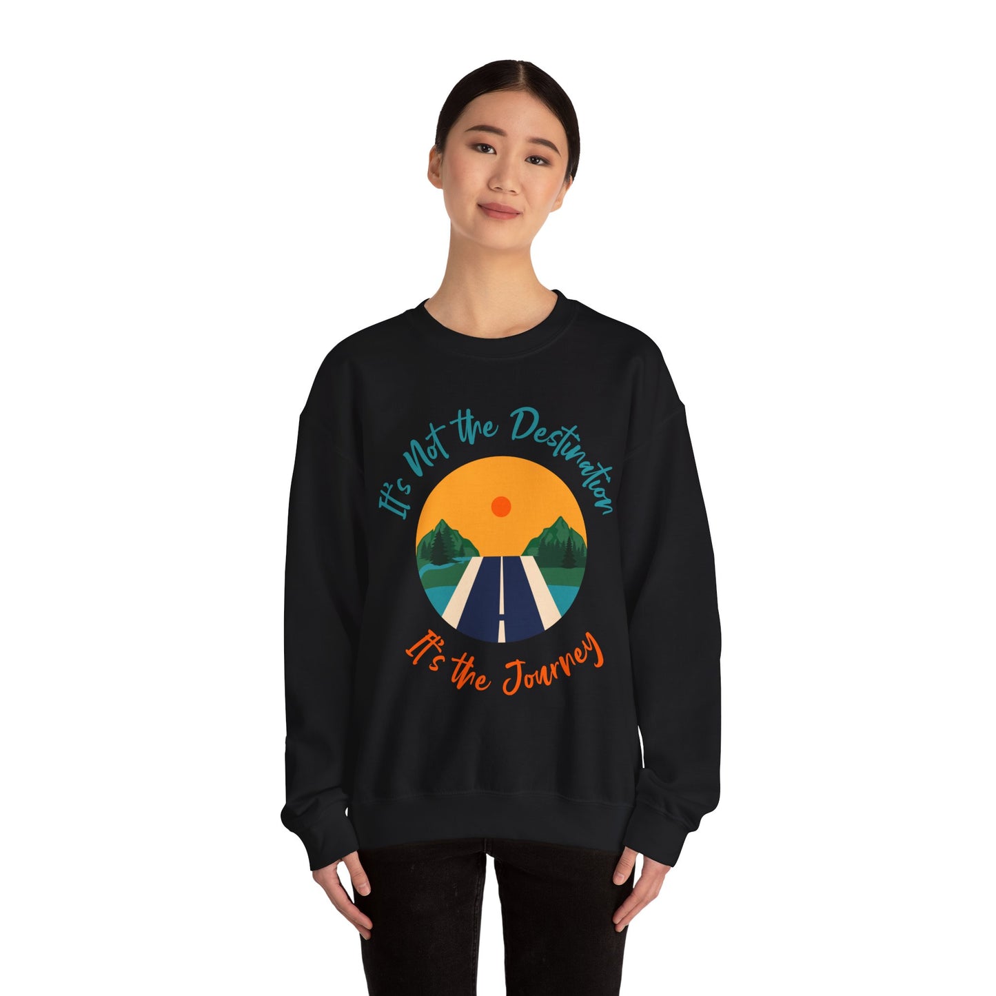 Unisex Heavy Blend™ Crewneck Sweatshirt (It's not Destination, It's Journey)