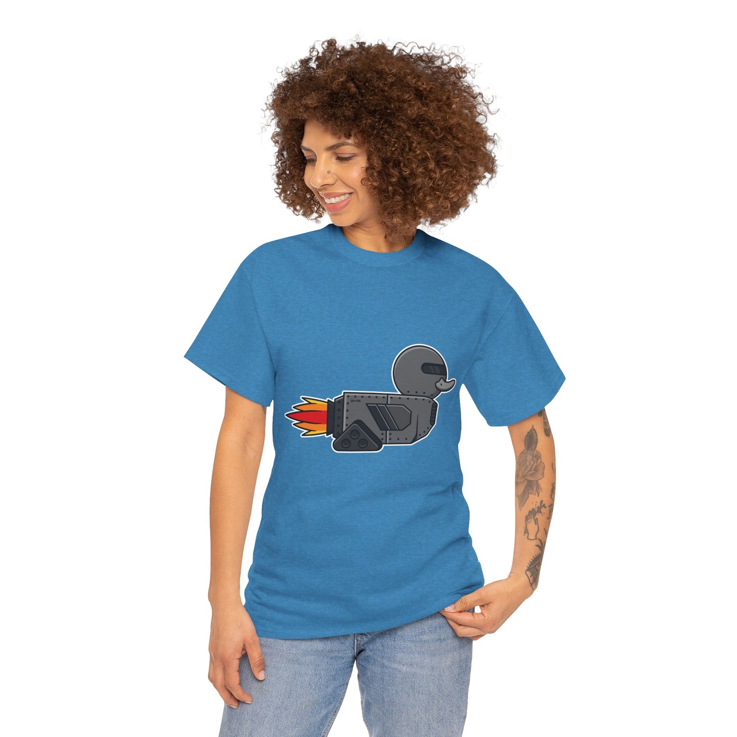 Unisex Heavy Cotton Tee (Robot Duck)