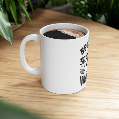 Ceramic Mug, 11oz, 15oz (Spill Tea & Whiskey)