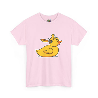 Unisex Heavy Cotton Tee (Duck Bird Brain)