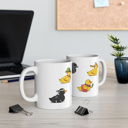 Cute Duck Illustration Coffee Cup - 11oz & 15oz (Different Ducks)