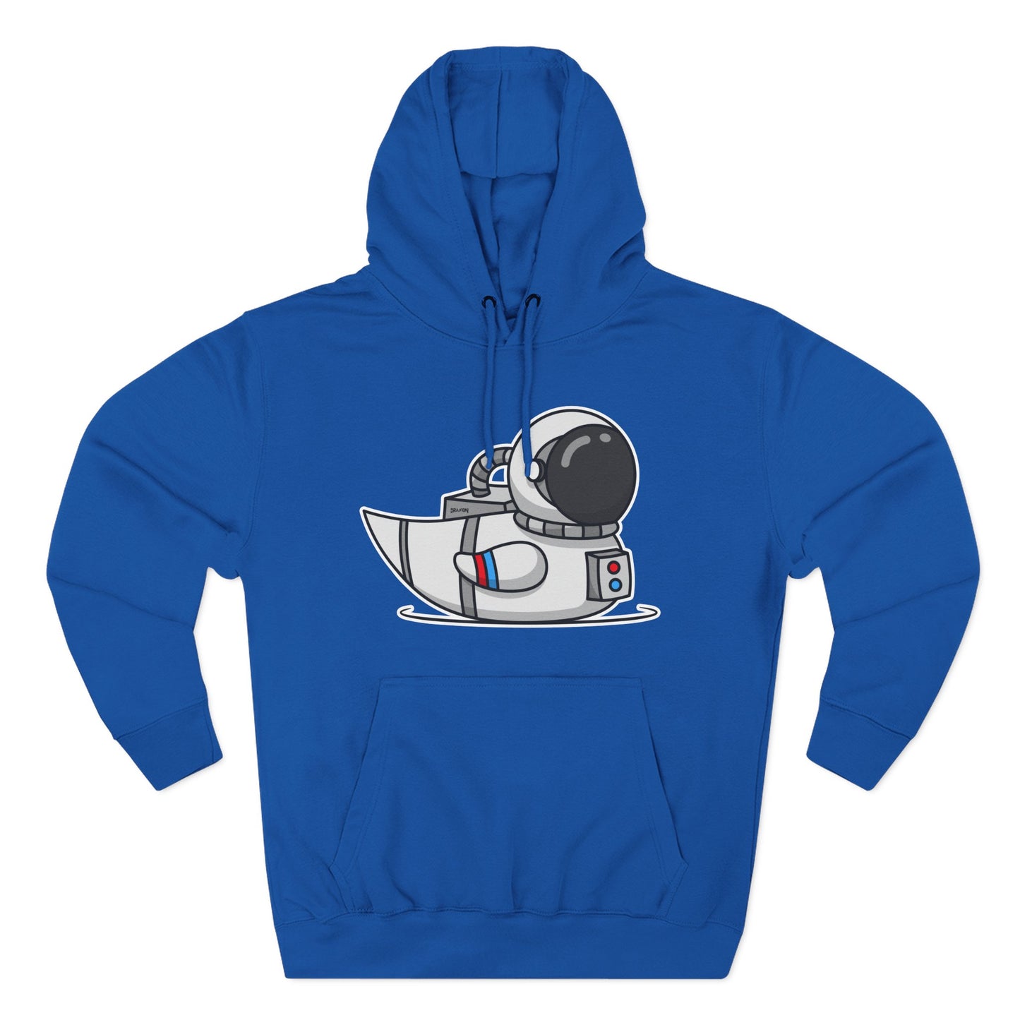 Three-Panel Fleece Hoodie (Astronaut Duck)