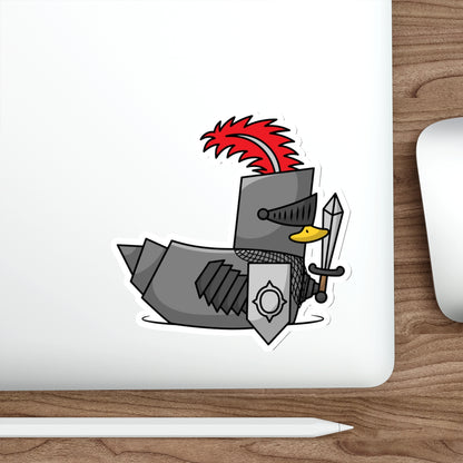 Die-Cut Stickers | Vibrant Art for Personalization (Knight Duck)