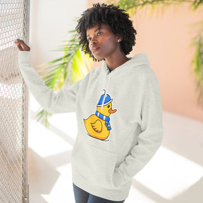 Three-Panel Fleece Hoodie (Chilly Duck)