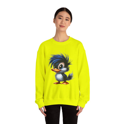 Unisex Heavy Blend™ Crewneck Sweatshirt (Blue Hair Duck)