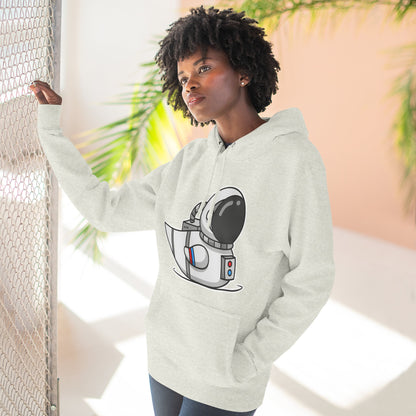 Three-Panel Fleece Hoodie (Astronaut Duck)