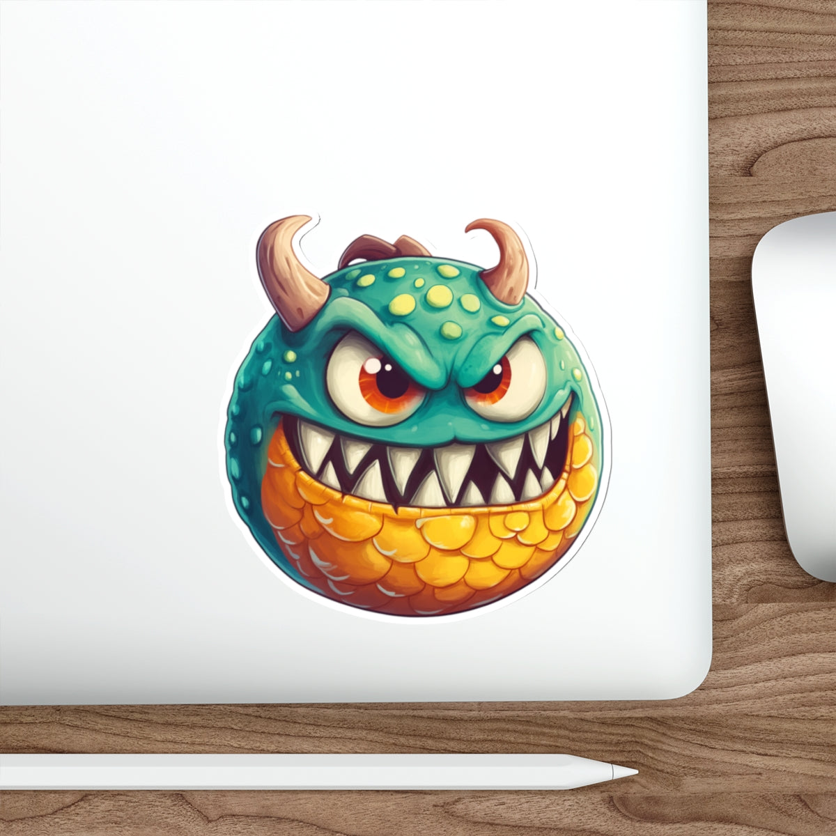 Die-Cut Stickers | Vibrant Art for Personalization (Green Monster 1)