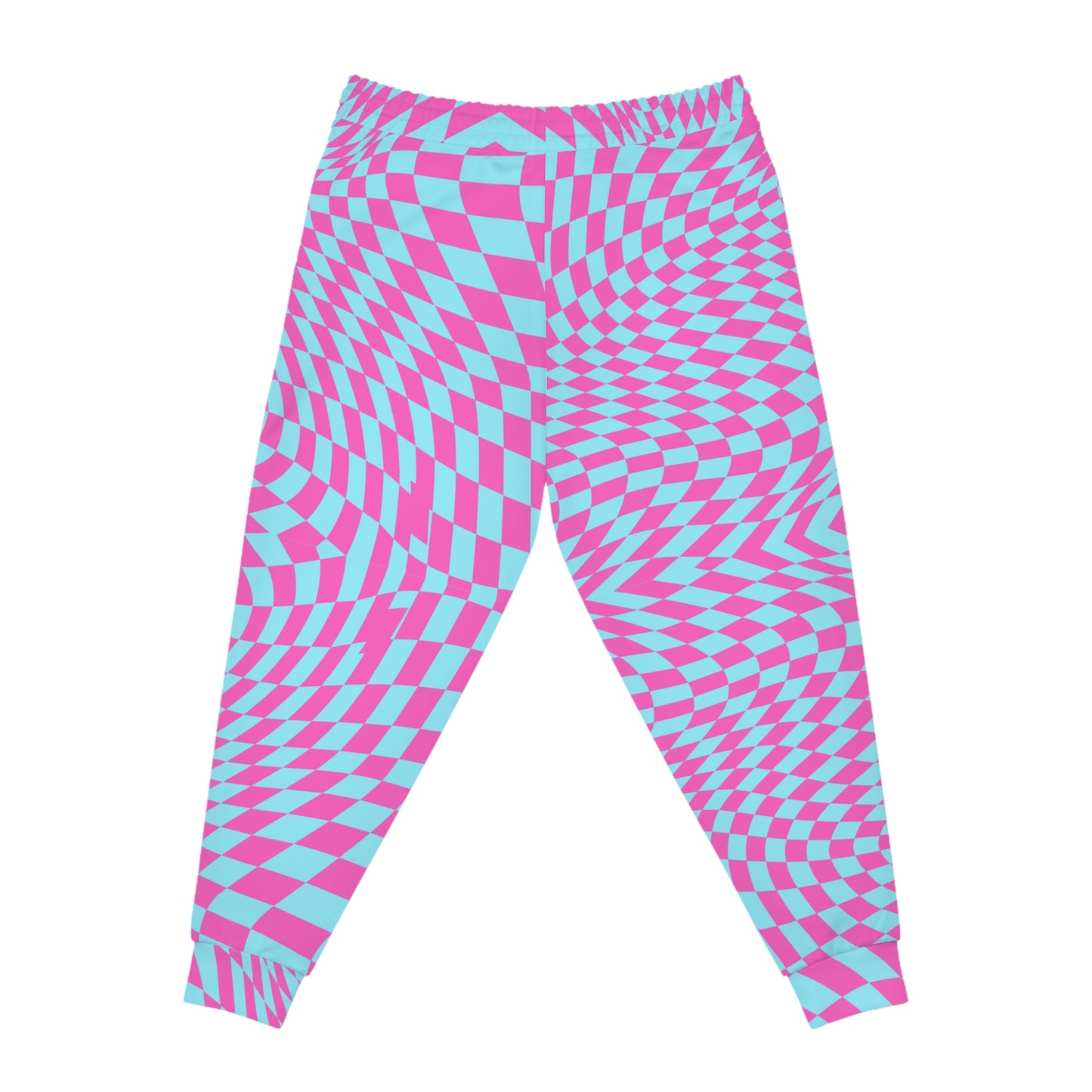 Athletic Joggers (Aqua-Pink Pixels)
