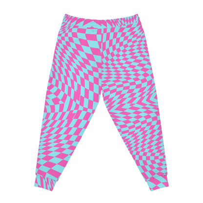 Athletic Joggers (Aqua-Pink Pixels)