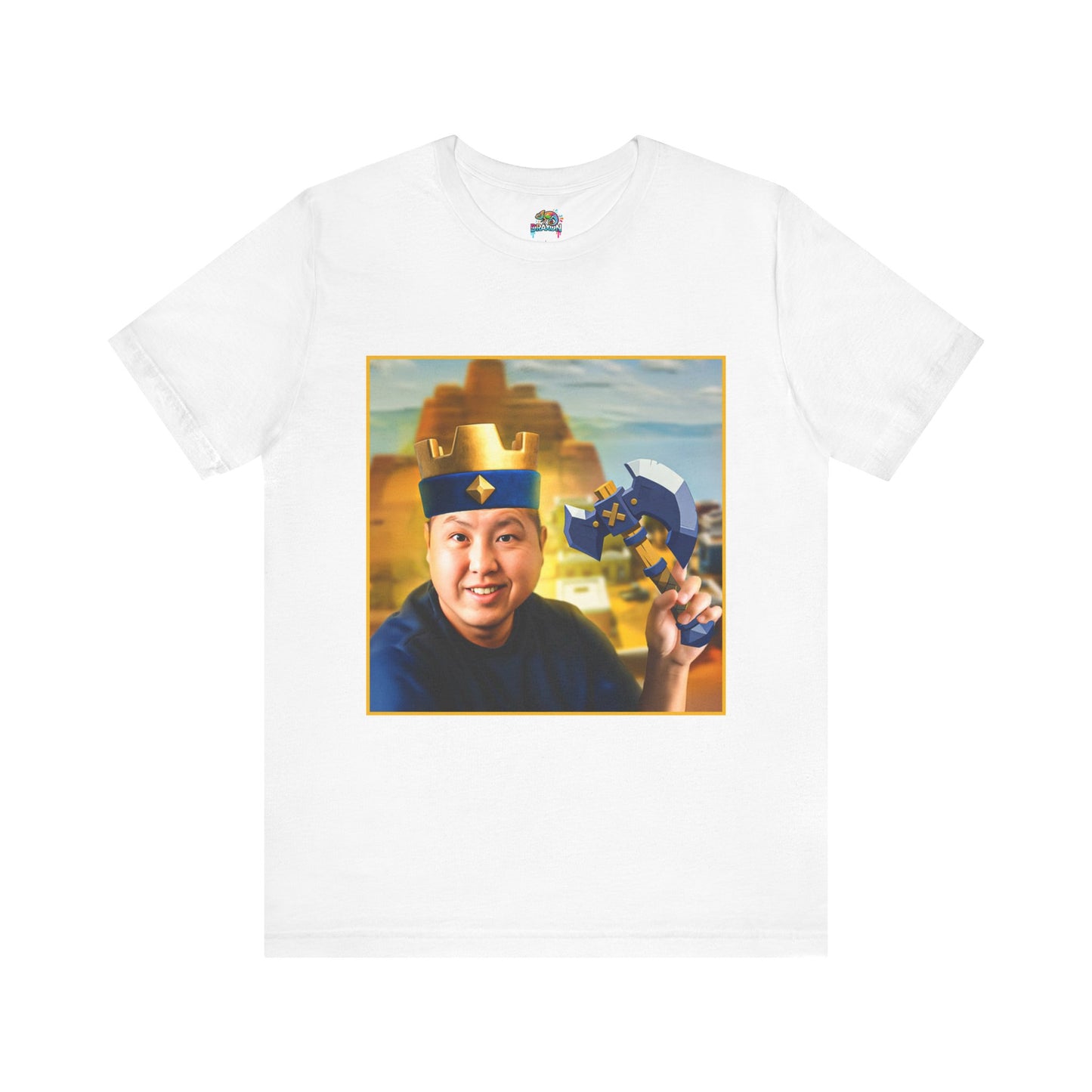 Retro Fun George Logo Tee - Casual Unisex Jersey Short Sleeve Shirt with Playful Design (CLASH)