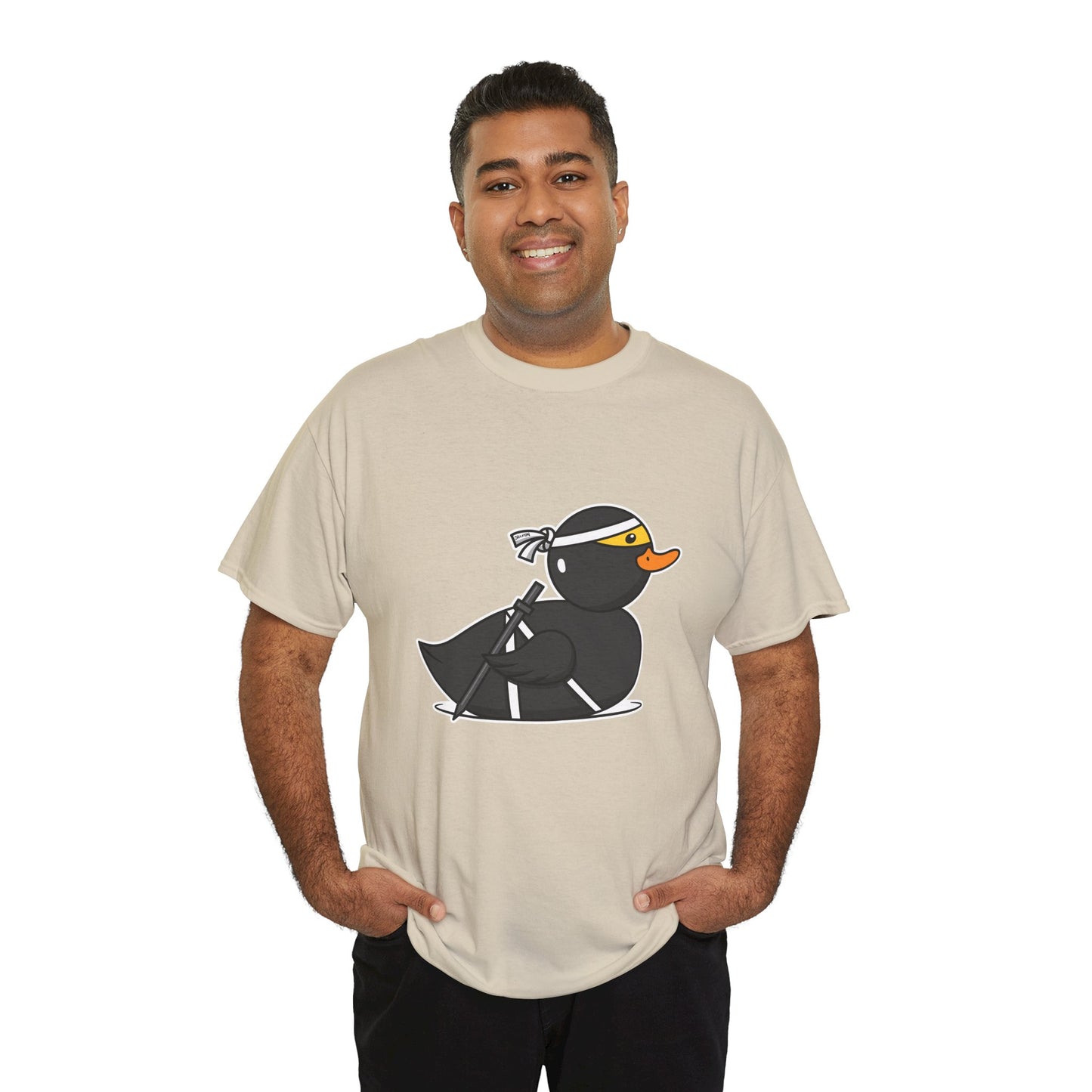 Unisex Heavy Cotton Tee (Ninja Duck)