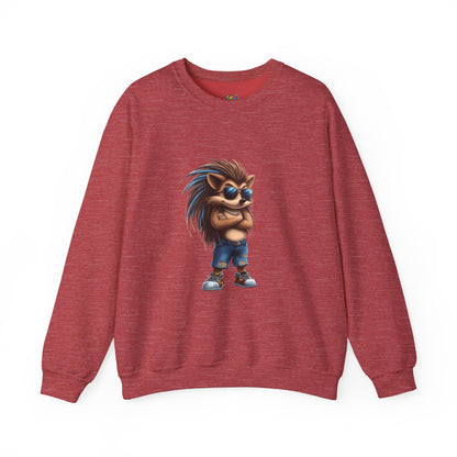 Unisex Heavy Blend™ Crewneck Sweatshirt (Cool Hedgehog)