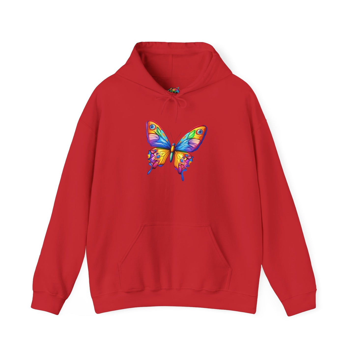 Unisex Heavy Blend™ Hooded Sweatshirt (Colorful Butterfly)