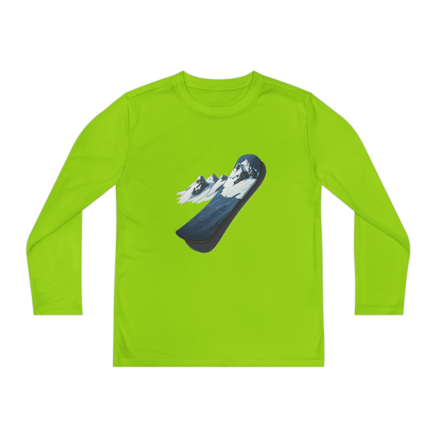 Youth Long Sleeve Competitor Tee (Mountain Snowboard)