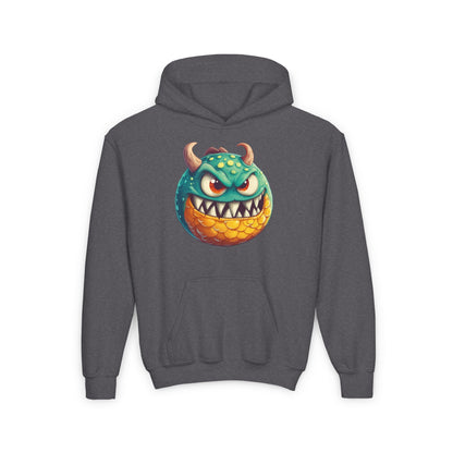 Youth Heavy Blend Hooded Sweatshirt (Green Monster 1)