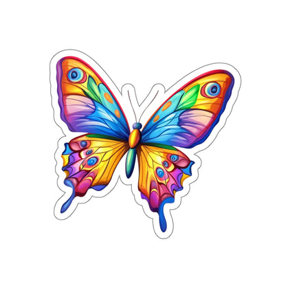 Die-Cut Stickers | Vibrant Art for Personalization (Colorful Butterfly)