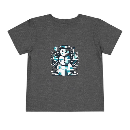 Toddler Short Sleeve Tee (Abstract Snowman)