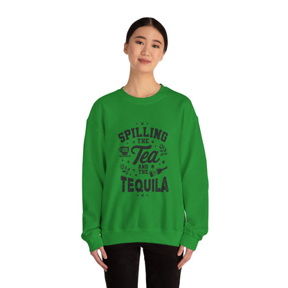 Unisex Heavy Blend™ Crewneck Sweatshirt (Spill Tea & Tequila)