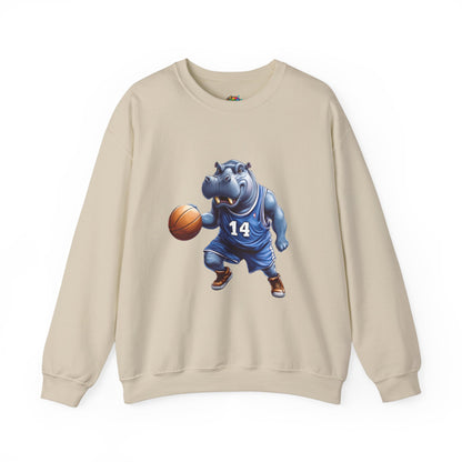 Unisex Heavy Blend™ Crewneck Sweatshirt (Hippo Baller)