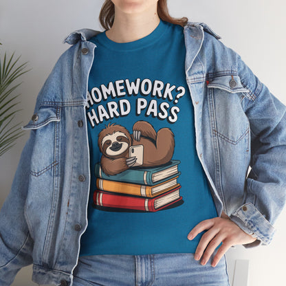 Unisex Heavy Cotton Tee (Homework? Hard Pass)