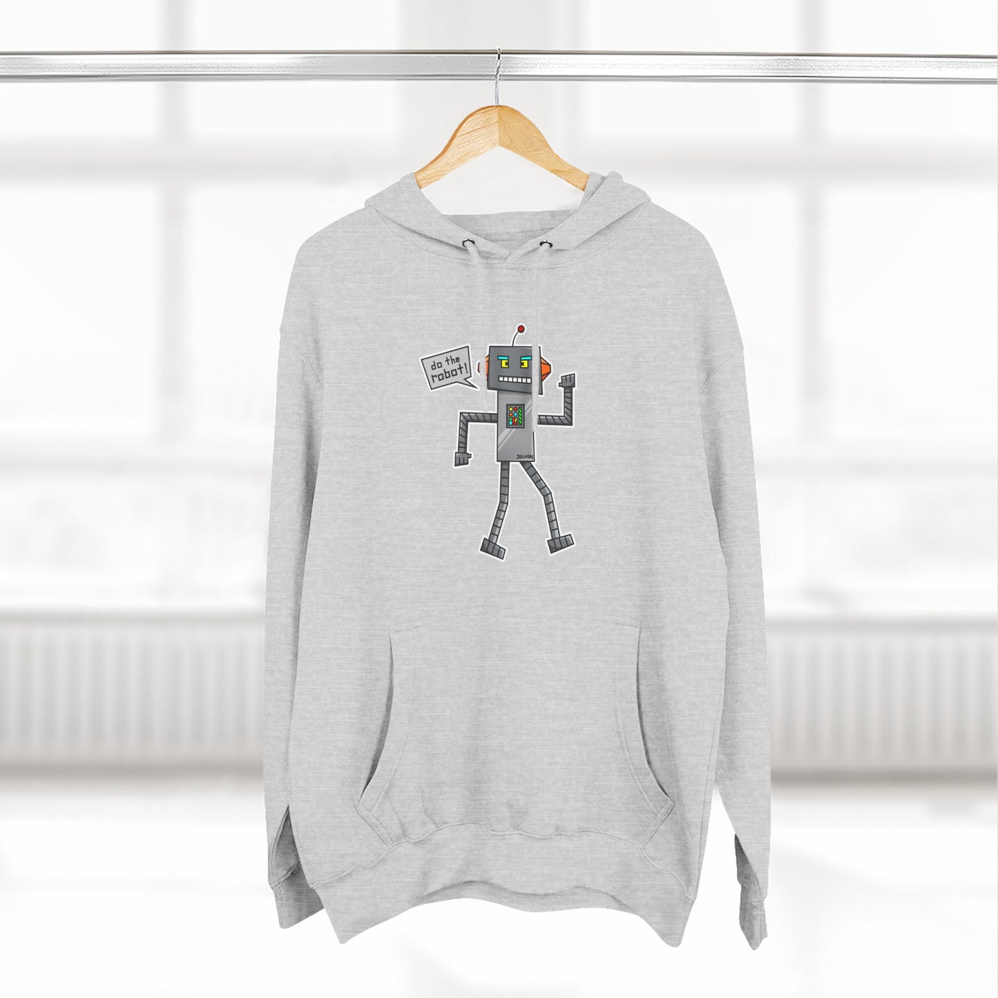 Three-Panel Fleece Hoodie (Do the Robot)