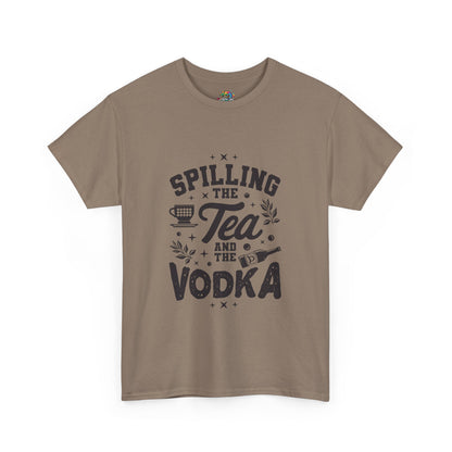 Unisex Heavy Cotton Tee (Spill Tea & Vodka)