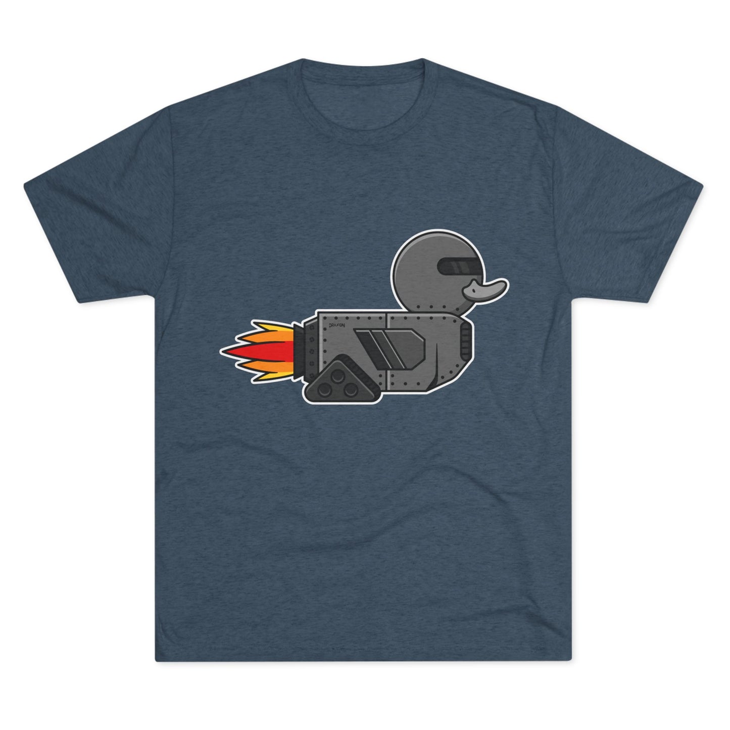 Unisex Tri-Blend Crew Tee (Robot Duck)