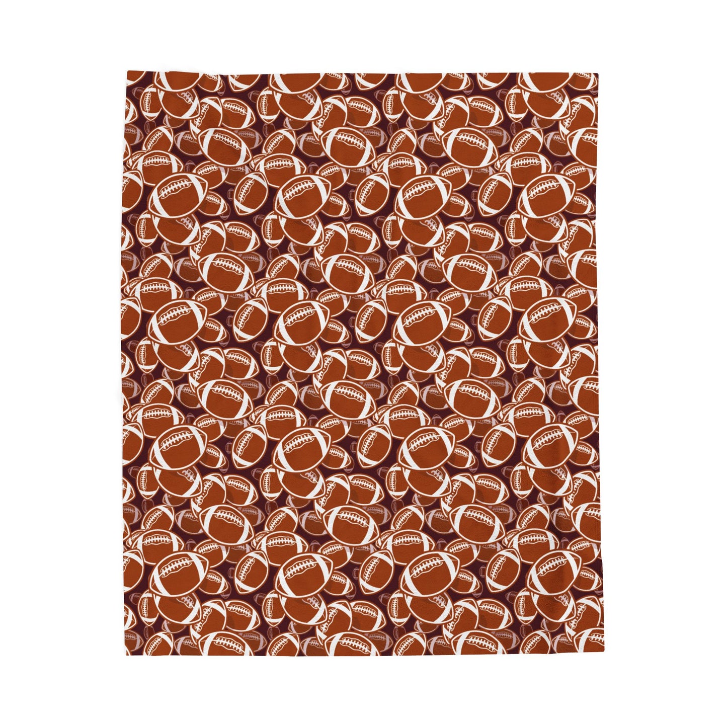 Velveteen Plush Blanket (Football)