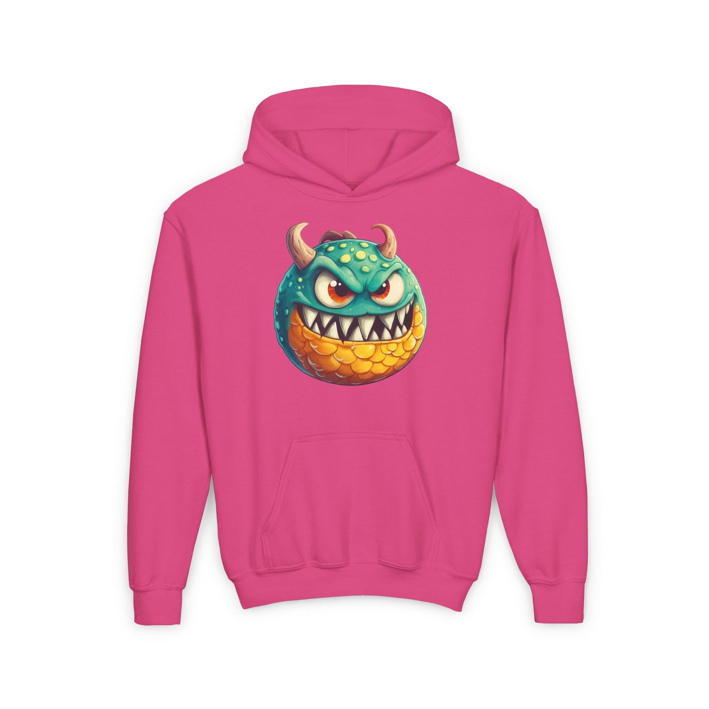 Youth Heavy Blend Hooded Sweatshirt (Green Monster 1)